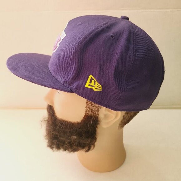 New Era 59Fifty Los Angeles Lakers Hardwood Classics Logo Hat Sz 7 3/8 - Picture 4 of 8